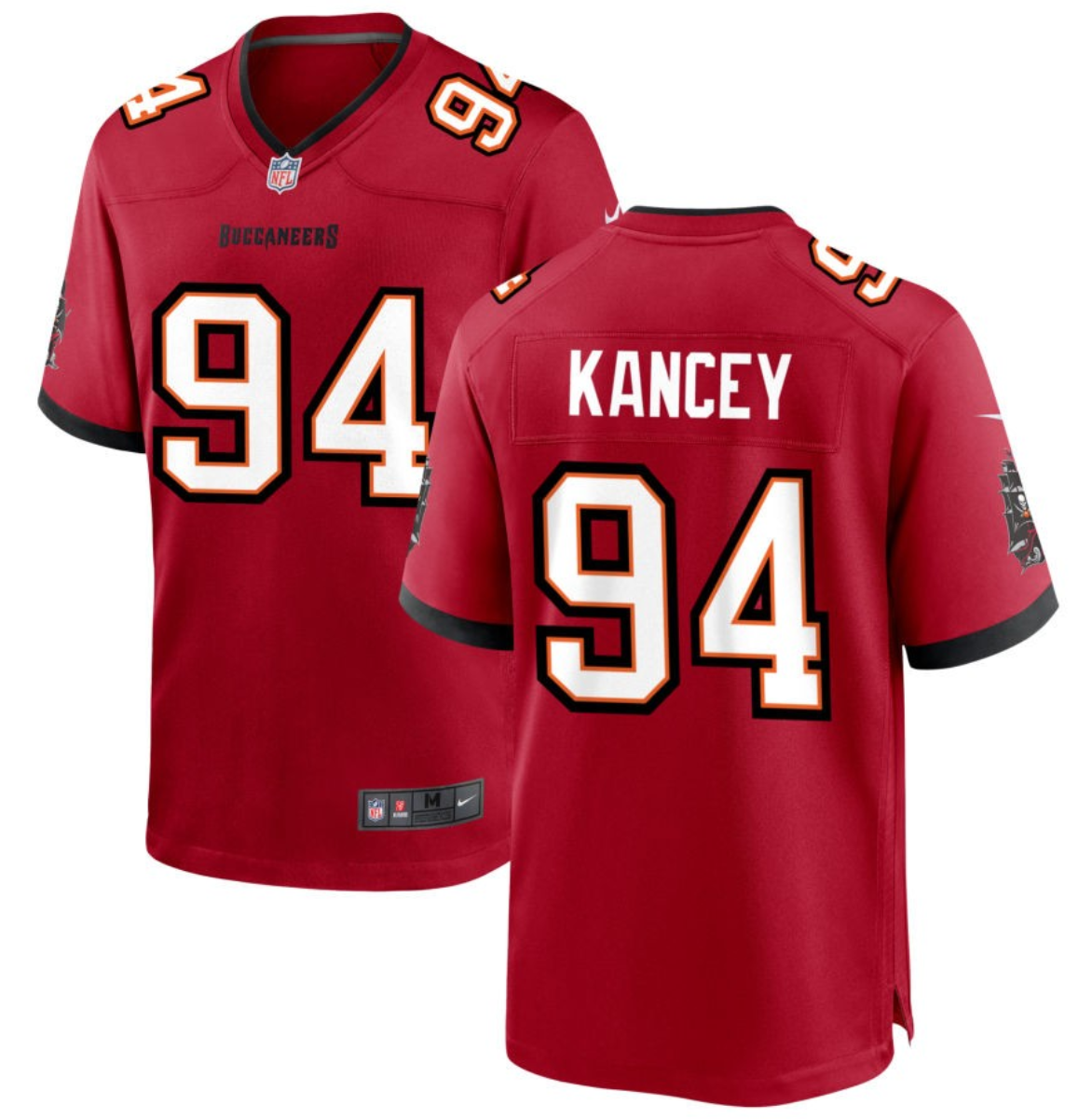 Tampa Bay Buccaneers #94 Calijah Kancey Red 2023 Draft Stitched Game Jersey